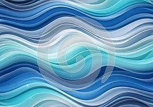 A digitally generated abstract pattern features flowing, wavy lines in