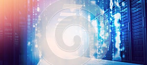 Matrix falling in data center