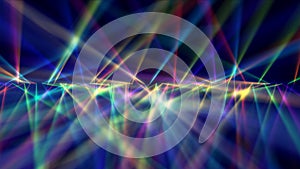 Digitally Generated Disco Laser neon Background