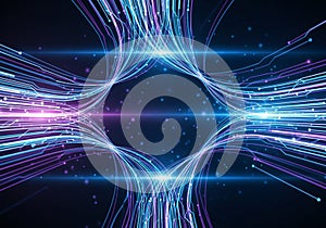 A digitally generated image featuring a symmetrical pattern of