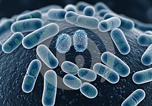 A digitally generated image showing various