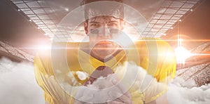 Digitally generated image of stadium