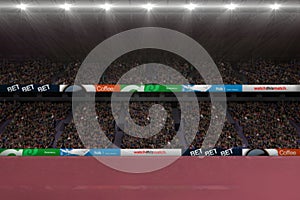 Digitally generated image of stadium