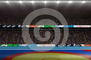 Digitally generated image of stadium