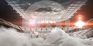 Digitally generated image of stadium