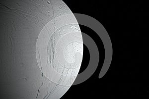 Enceladus, the moon of Saturn - Solar System