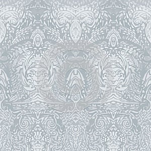 Digitally remastered, manually painted pattern detail, creating ornate, silver tones based rustic patterns