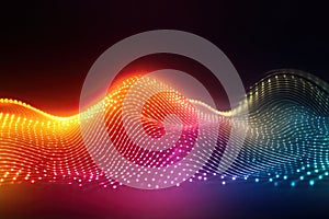 Digitally Rendered Tensor Fields With Illuminated Arrows and Color Gradients Illustrating Depth photo