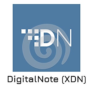 DigitalNote XDN. Vector illustration crypto coi