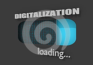 Digitilization level meter. Social and technology concept