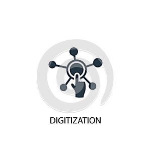 Digitization icon. Simple element