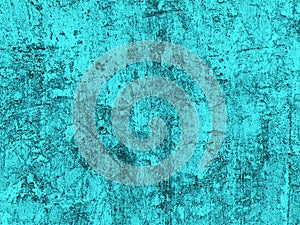 Digitized in turquoise color raster illustration with tiny details photo