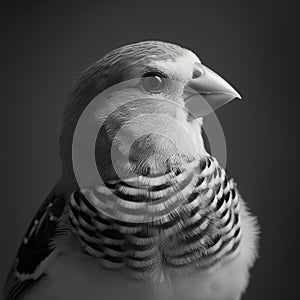 Dignified Portraiture Of A Black And White Bird