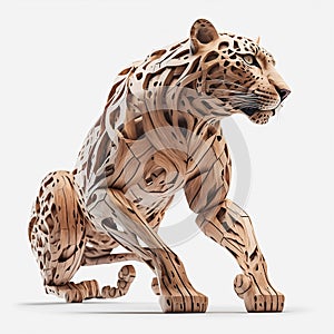 Digtal illustration of a Jaguar