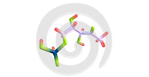 Dihydrogen phosphate molecular structure isolated on white