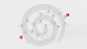 dihydrotestosterone molecule 3d, molecular structure, ball and stick model, structural chemical formula androstanolone