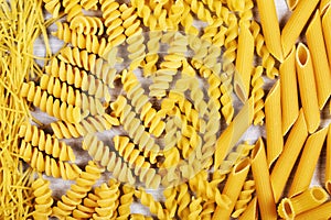 Diifferent types of pasta