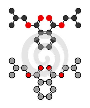 Diisobutyl phthalate (DIBP) plasticizer molecule