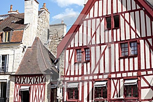 Dijon, Burgundy, France historic town square old buildings