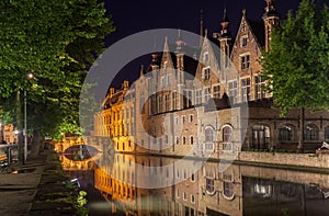 Dijver Canal in Bruges Belgium