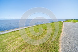 A dike at the Waddenzee