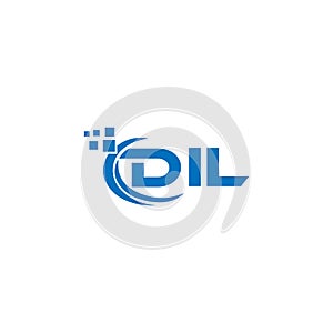 DIL letter logo design on white background. DIL creative initials letter logo concept. DIL letter design photo