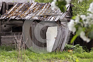 A dilapidated barn bullock