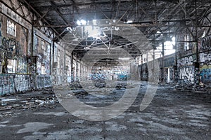 Dilapidated building interior