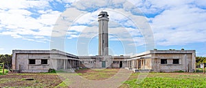 dilapidated building of the Rosais lighthouse.  SÃ£o Jorge Island-Azores photo