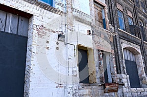 Dilapidated Dock Bays of Vacant Warehouse