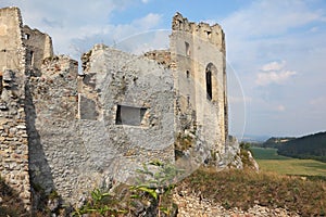 Dilapidated medieval fortress