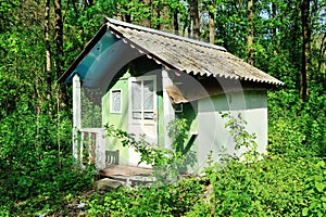 Dilapidated old small house