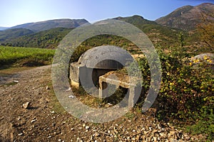 Dilapidated pillbox from Albania