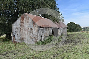 Dilapidated but still used byre