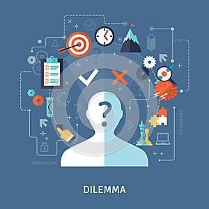 Dilemma Concept Illustration