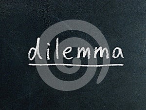 Dilemma Concept Word