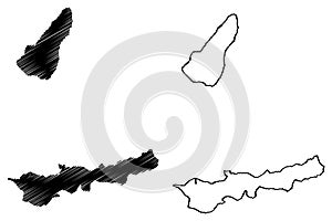 Dili Municipality Municipalities of East Timor, Democratic Republic of Timor-Leste, island map vector illustration, scribble photo