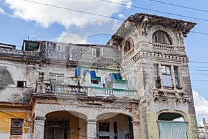 Dilipitated building in Vedado neighborhood of Havana