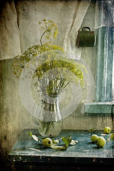 Dill and apples photo