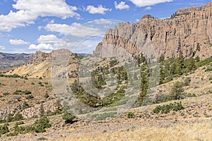 The Dillon Pinnacles and their surroundings