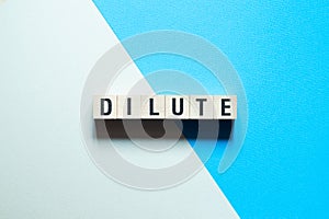 Dilute word concept on cubes