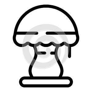 Dim bedside lantern icon outline vector. Bedchamber illuminator