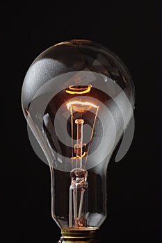 Dim light bulb photo