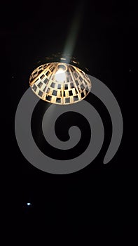 Dim light in a pitch darkness