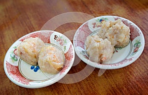 Dim sum, Steamed shrimp dumpling in bowl