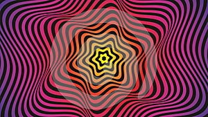 Cool colorful illusion background. Vortex in threedimensional styleVector illustration. photo