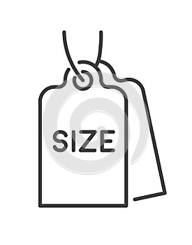 Dimensions and size measurement, clothes label