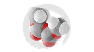 dimethyl dicarbonate molecule, preservative e242, molecular structure, isolated 3d model van der Waals