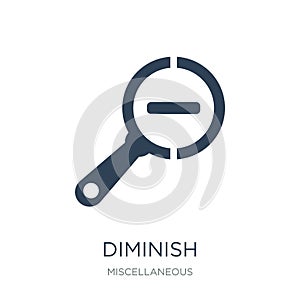 diminish icon in trendy design style. diminish icon isolated on white background. diminish vector icon simple and modern flat photo