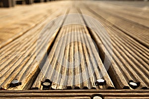 Diminishing Wooden Deck